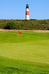 Sankaty Head with Golf Flag
